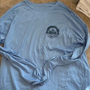 Columbia Men's Light Blue Long Sleeve Tee